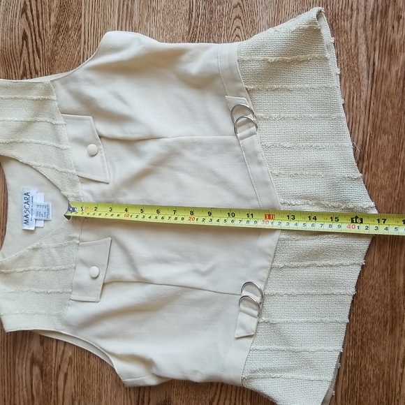 (12) Mascara Vintage Canadian Made Vest ❤ Zip Up ❤ Rayon Blend - Picture 6 of 8